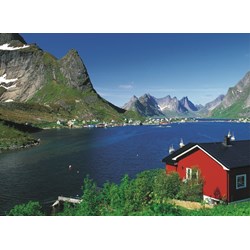 Ravensburger (14176) - "Norwegian Fishing Village" - 500 piezas