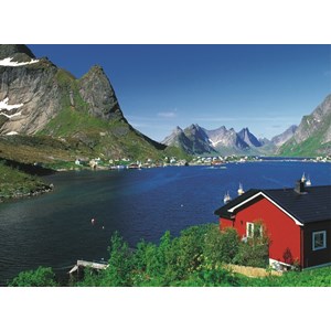 Ravensburger (14176) - "Norwegian Fishing Village" - 500 piezas
