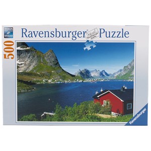 Ravensburger (14176) - "Norwegian Fishing Village" - 500 piezas