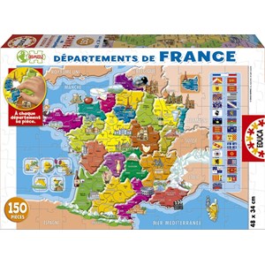 Educa (14957) - "Departments of France" - 150 piezas
