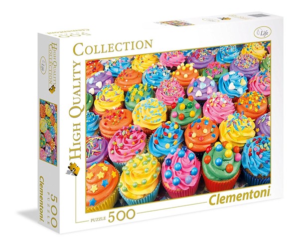 Clementoni (35057) - "Colorful Cupcakes" - 500 piezas