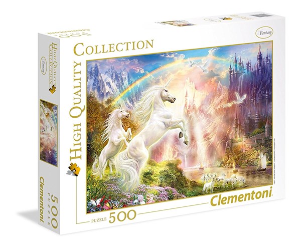 Clementoni (35054) - "Sunset Unicorns" - 500 piezas