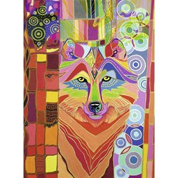 Ravensburger (14368) - "Mystic Wolf, Multi Color" - 500 piezas