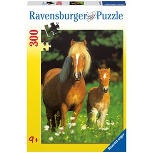 Ravensburger (13031) - "Happy Horses" - 300 piezas