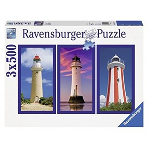 Ravensburger (16277) - "Imposing Lighthouses" - 500 piezas