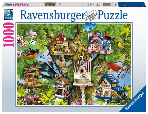 Ravensburger (19691) - Lori Schory: "Bird Village" - 1000 piezas