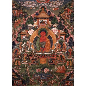 Grafika (T-00603) - "Buddha Amitabha in His Pure Land of Suvakti" - 500 piezas