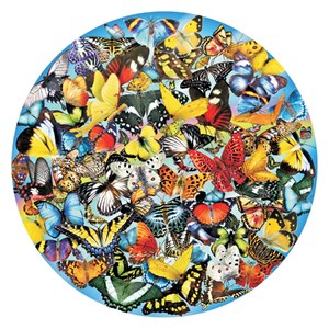 SunsOut (34953) - Lori Schory: "Butterflies in the Round" - 1000 piezas