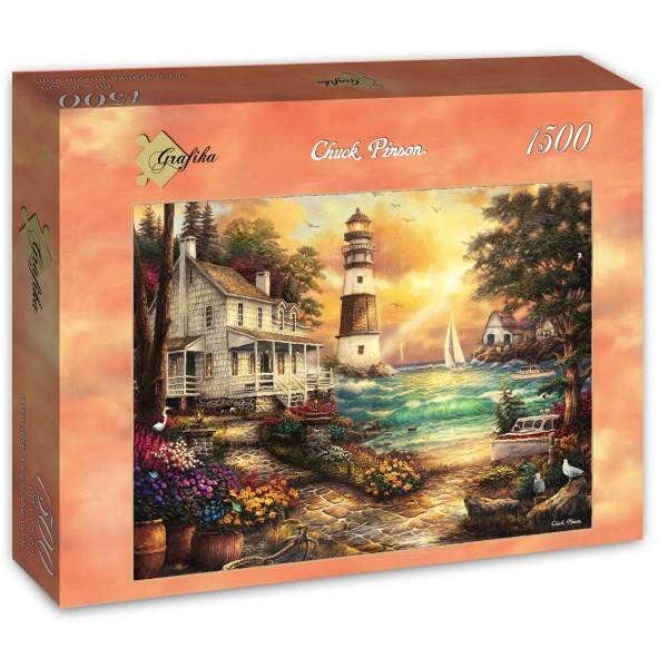 Grafika (T-00707) - Chuck Pinson: "Cottage by the Sea" - 1500 piezas