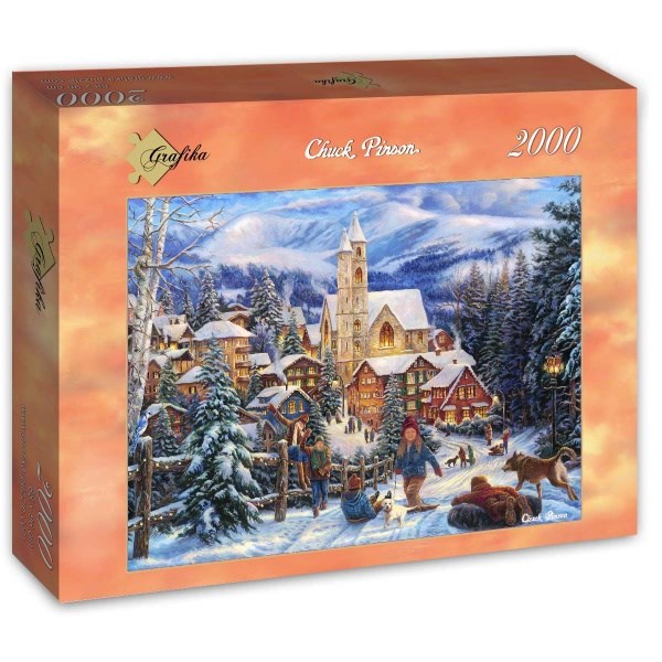 Grafika (T-00722) - Chuck Pinson: "Sledding To Town" - 2000 piezas