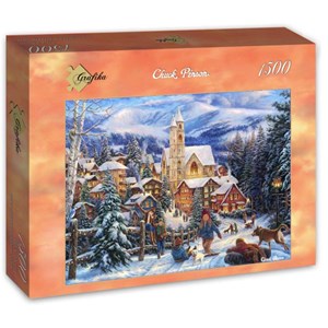Grafika (T-00723) - Chuck Pinson: "Sledding To Town" - 1500 piezas