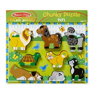 Melissa and Doug (3724) - "Pets" - 8 piezas