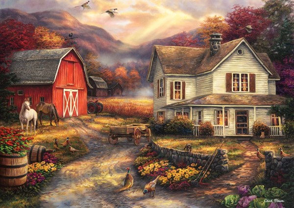 Grafika (T-00763) - Chuck Pinson: "Relaxing on the Farm" - 2000 piezas