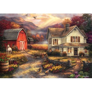 Grafika (T-00764) - Chuck Pinson: "Relaxing on the Farm" - 1500 piezas