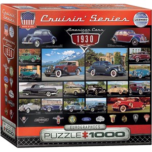 Eurographics (8000-0674) - "American Cars of the 1930s" - 1000 piezas