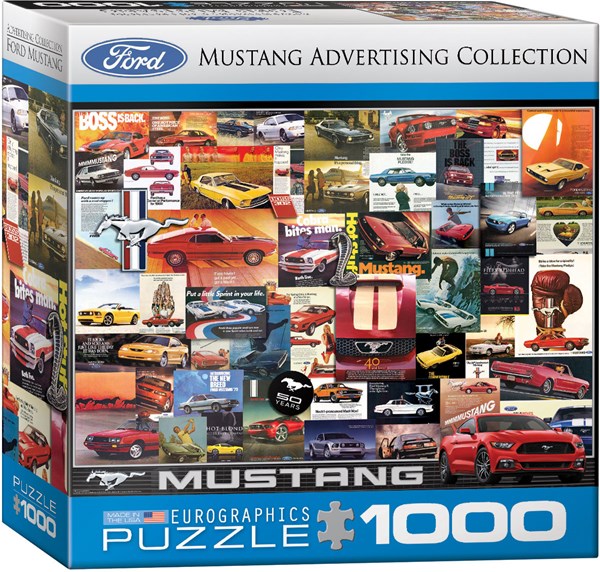 Eurographics (8000-0748) - "Ford Mustang Advertising Collection" - 1000 piezas
