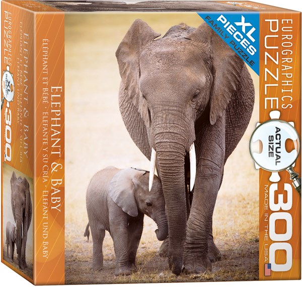 Eurographics (8300-0270) - "Elephant & Baby" - 300 piezas