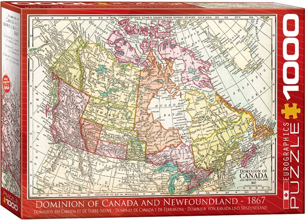 Eurographics (6000-5304) - "Antique Map - Dominion of Canada & Newfoundland" - 1000 piezas