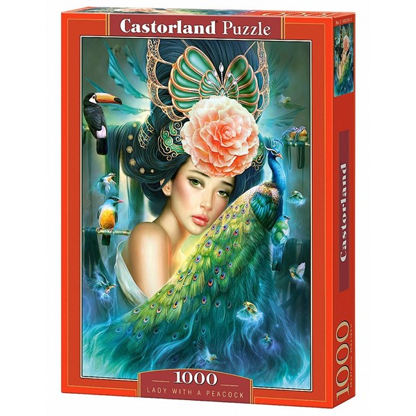 Castorland (C-103195) - "Lady with a Peacock" - 1000 piezas