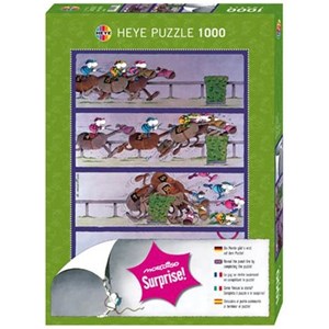 Heye (29173) - Guillermo Mordillo: "Surprise! Horses" - 1000 piezas