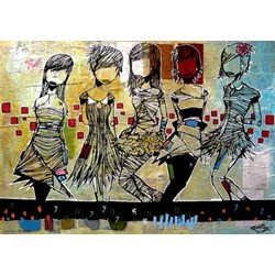 Heye (29418) - Aaron Kraten: "Girls / Filles" - 1000 piezas