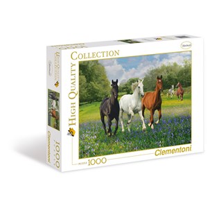 Clementoni (39255) - "Horses" - 1000 piezas