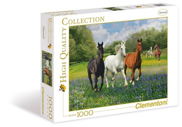 Clementoni (39255) - "Horses" - 1000 piezas
