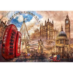 Clementoni (31807) - "Vintage London" - 1500 piezas