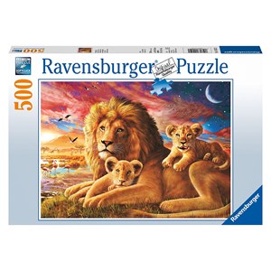 Ravensburger (14252) - "Lion Family" - 500 piezas
