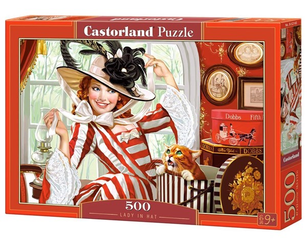 Castorland (B-52165) - "Lady in hat" - 500 piezas