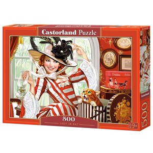 Castorland (B-52165) - "Lady in hat" - 500 piezas