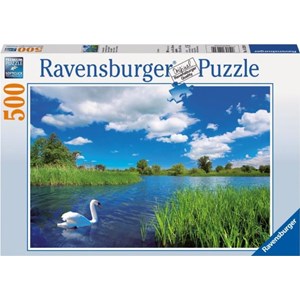 Ravensburger (14230) - "Swan Idyll" - 500 piezas