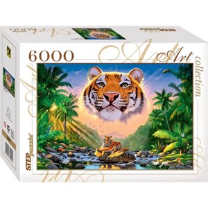 Step Puzzle (85501) - "The Magestic Tiger" - 6000 piezas