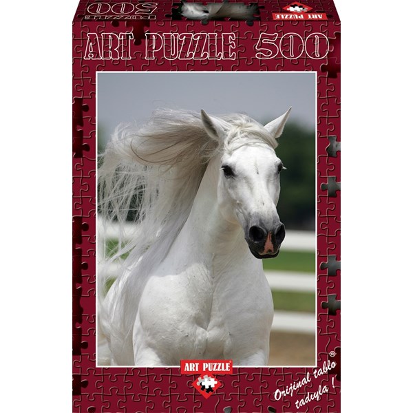 Art Puzzle (4188) - "White Horse" - 500 piezas