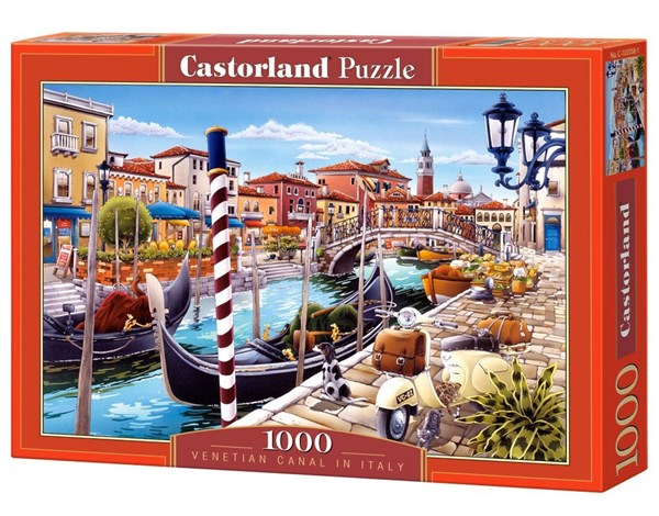 Castorland (C-103058) - "Venetian Canal in Italy" - 1000 piezas