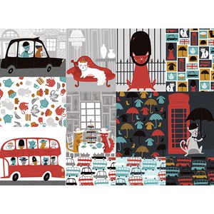 Ravensburger (14387) - "Cultured Cats" - 500 piezas