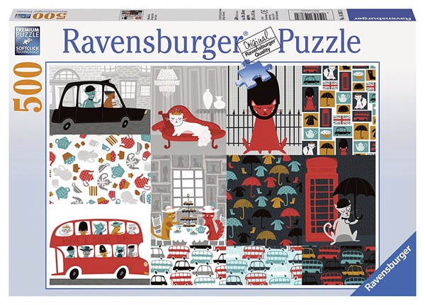 Ravensburger (14387) - "Cultured Cats" - 500 piezas