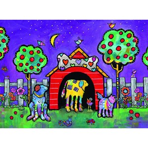 Ravensburger (14689) - "Dogs at Twilight" - 500 piezas