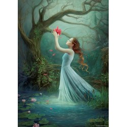 Heye (29523) - Melanie Delon: "Red Bloom" - 1000 piezas