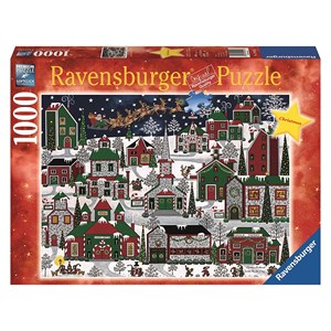 Ravensburger (19444) - "Americana Christmas" - 1000 piezas