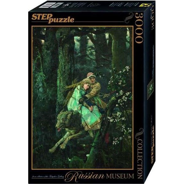 Step Puzzle (85201) - Víktor Vasnetsov: "Ivan Tsarevich Riding the Grey Wolf" - 3000 piezas