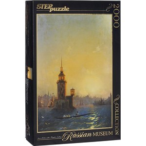 Step Puzzle (84202) - Ivan Aivazovsky: "View of Leandrovsk tower in Constantinople" - 2000 piezas
