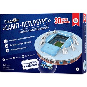 IQ 3D Puzzle (16551) - "Stadium Zenit Arena, Saint Petersburg" - 197 piezas