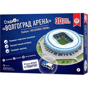 IQ 3D Puzzle (16550) - "Stadium Volgograd Arena" - 78 piezas