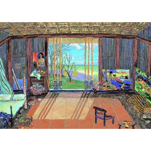 Educa (15534) - Damian Elwes: "Gauguin's Studio" - 1500 piezas