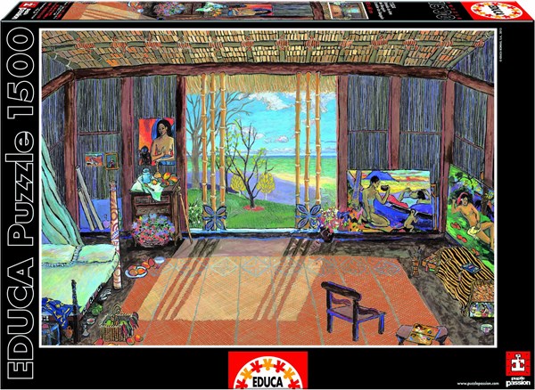 Educa (15534) - Damian Elwes: "Gauguin's Studio" - 1500 piezas