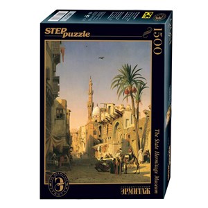 Step Puzzle (83207) - Prosper Marilhat: "Place de l’Esbekieh au Caire" - 1500 piezas