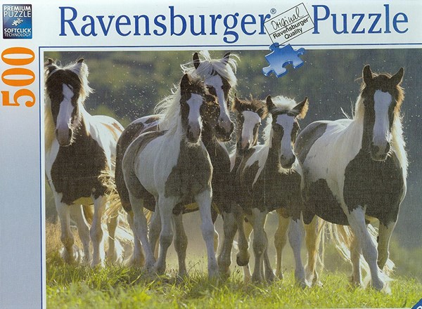 Ravensburger (14181) - "Group of Wild Horses" - 500 piezas
