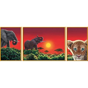 Ravensburger (19991) - "Triptychon Africa" - 1000 piezas