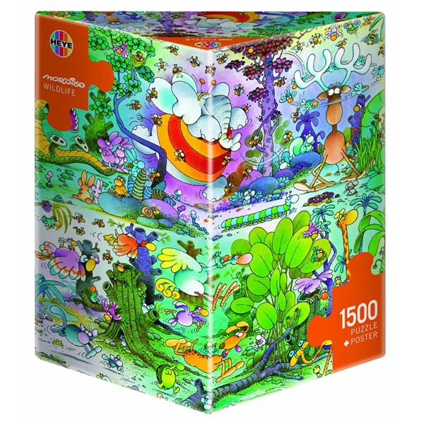 Heye (29187) - Guillermo Mordillo: "Wildlife" - 1500 piezas